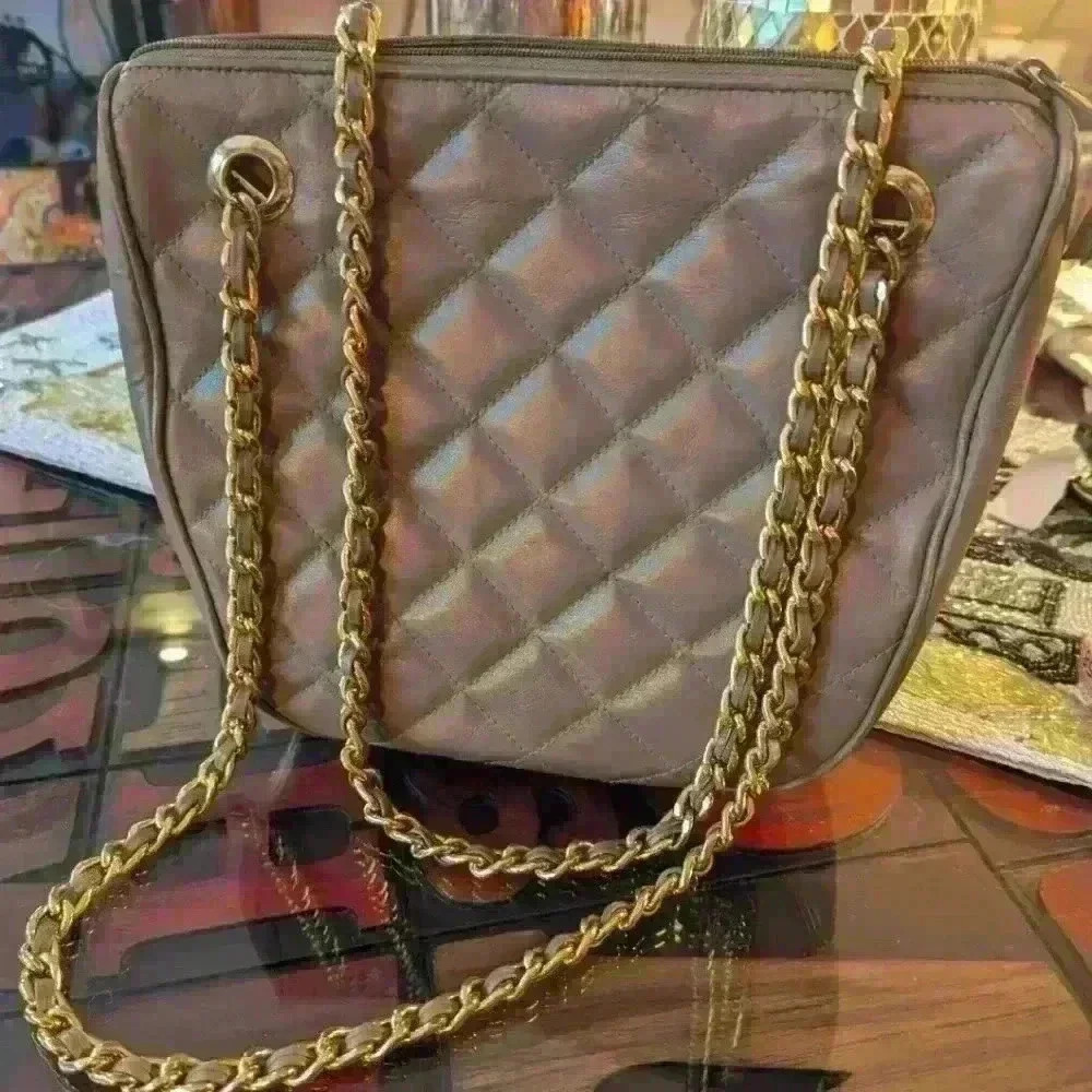 Quilted Leather Gianni Bernini Medium Handbag